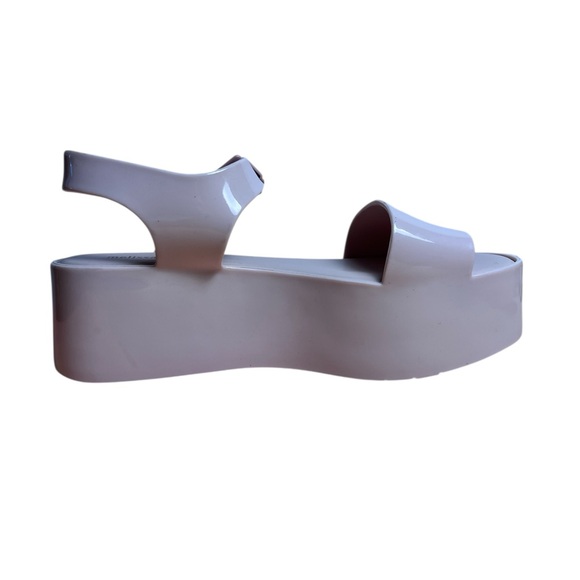 Melissa Mar Platform Sandals Light Pink Pastel Women’s Size 8 Jelly Slip-On Shoe - Picture 5 of 11